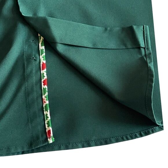 TOM BAINE Slim Fit Holiday Collection Button Down Dress Shirt Hunter Med NWT - Picture 8 of 16